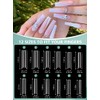 480 puntas de uñas extralargas en forma de C XL,