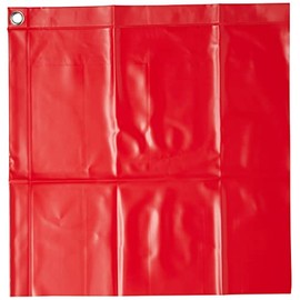 TRUSCO (TRUSCO) Safety Banner, Red PVC, 400mm x 400mm, Thickness 0.2mm, SFR-400