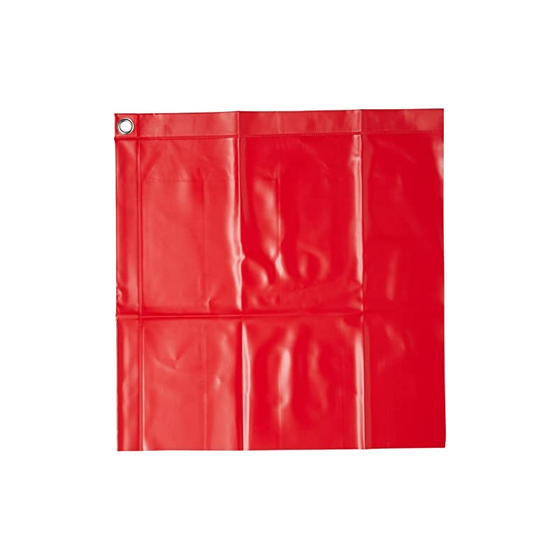 TRUSCO (TRUSCO) Safety Banner, Red PVC, 400mm x 400mm, Thickness