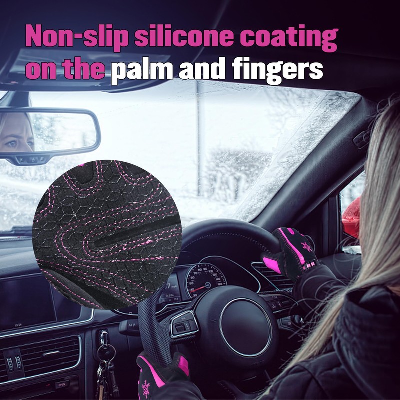 HLDD HANDLANDY Winter Work Gloves for Women, Insulated Thermal Working