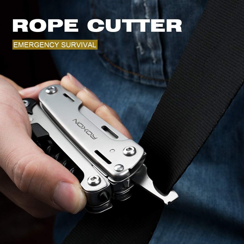 ROXON S801S 19-in-1 STROM Multitool Pliers-Pocket Multi Tool, Multitool with