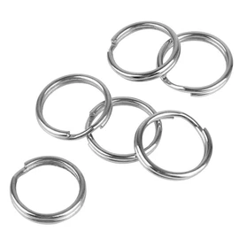 Pawfly 100 Pack 1/2 Inch Split Key Rings Mini Jump Rings Dog Tag Ring with Double Loops Small Metal Rings Connectors for Car Keys, Jewelry Necklaces Bracelets Earrings Crafts Ornaments and DIY Arts