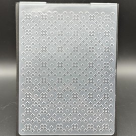 Plastic Embossing Folder A6 Size Concave Convex Mini Grids Paper Crafts Plastic Textured Impressions for Card Making Scrapbooking