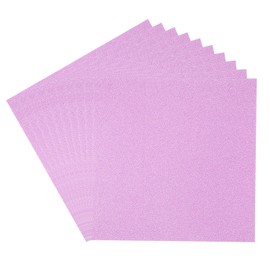 PATIKIL 12x12" Glitters Cardstock, 10Sheets 250GSM Sparkling Thick No-Shed Shimmer Glitters Paper for Scrapbook Card Making DIY Crafts Project Party Decorations, Pink