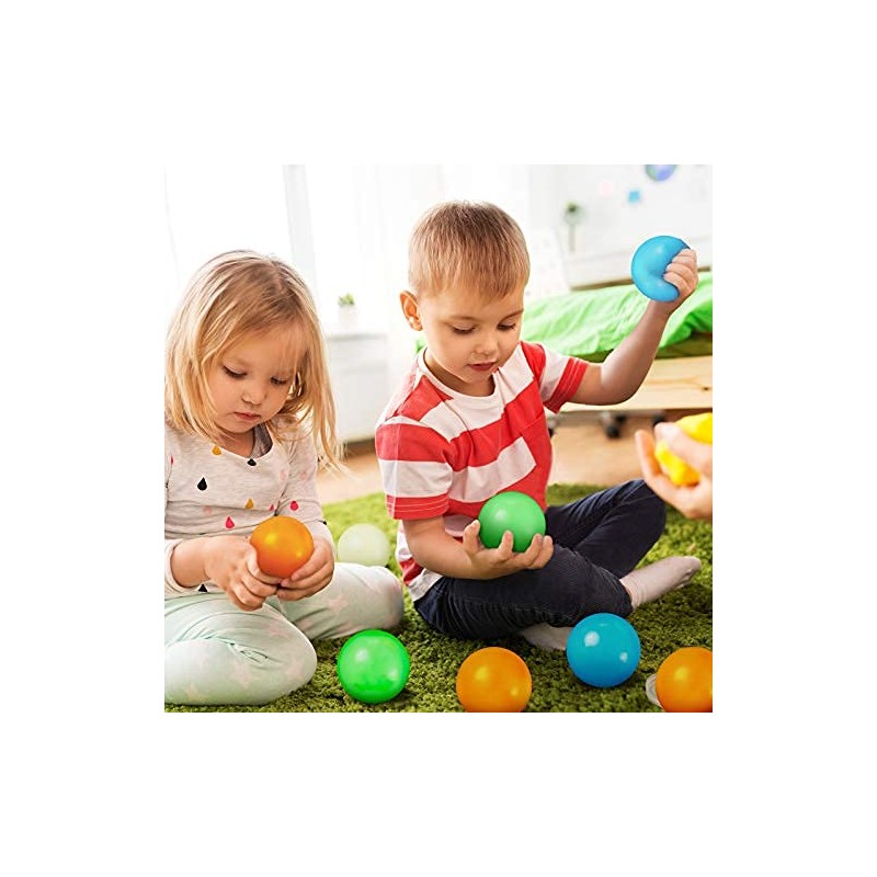 Skylety 8 Pieces Glow in The Dark Sticky Balls Elevated