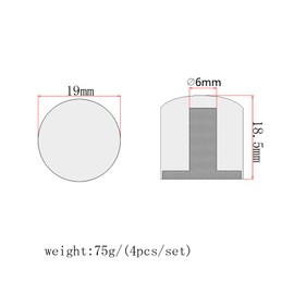 RuiJOTWAT Metal Dome Tone Tunning Knob with Hexagon Screws Lock Volume Control Buttons for Electric Guitar Bass chrome