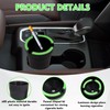 Car Ashtray, 2-Pack Mini Ashtray with Luminous Design, Durable ABS