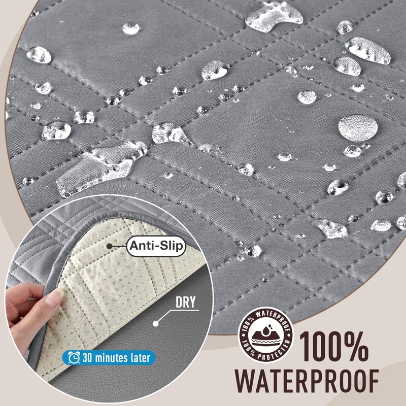 TAOCOCO Waterproof Sofa Covers for Dogs Pets with Non Slip