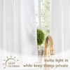 jinchan Linen Pinch Pleated Kitchen Curtains 36 Inch 2 Panels,