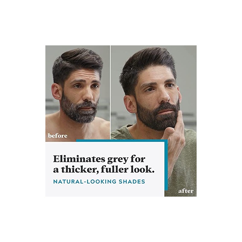 Bigote y barba de gel de color negro real M-55