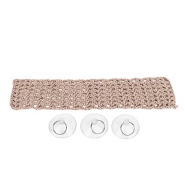 Reptile Hammock Durable Safe Woven Climbing Net Easy Installation Hammock Lounger for Bearded Dragon Lizard Khaki Rectangular Small Size