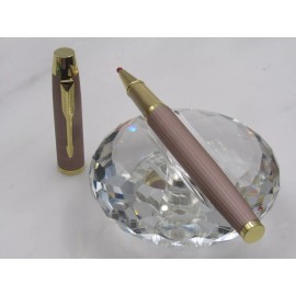 CLASSIC GORGEOUS HIGH QUALITY PINK BRUSHED CLASSIC ROLLER BALL PEN