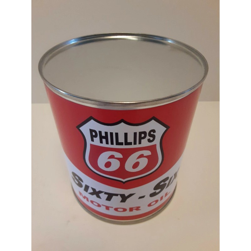 Phillips Sixty- Six Motor Oil Can 1 qt. - (