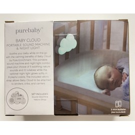 Pure Enrichment NEW Pure Enrichment Baby Cloud Portable Sound Machine & Night Light Color Change