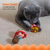 Catstages Pawrty Cat Toys, 3-Pack Catnip Plush Toys with Crinkle,