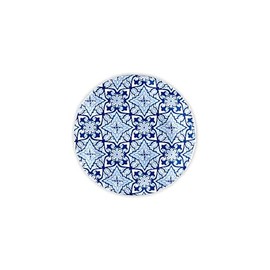 Q Squared Design NYC Set of 4 Talavera in Azul 5.5In Melamine Bread & Butter Plates