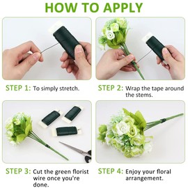 2pcs Florist Wire Flower Arranging Accessories Floral Wire Floristry Wires For Wreath Making Flower Wire FLower Arranging Supplies Floristry Wire Green Wire