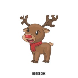 Notebook: A5 Punkteraster Lustiges Weihnachts Motiv Notizbuch für Weihnachten oder Nikolaus als Geschenk für die Adventszeit, Weihnachtswünsche und Weihnachtsplanung 120 Seiten 6x9