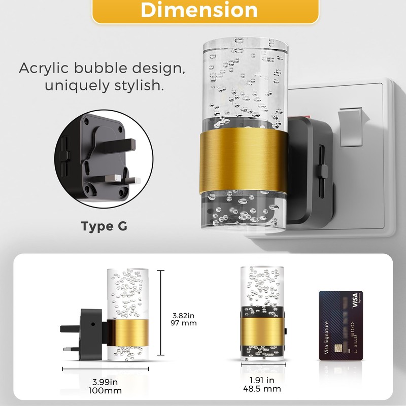 LOHAS-LED Plug in Night Light, Acrylic Night Light with Dusk