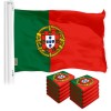 UD_Portugal Portuguese Flag 3x5 Ft 10-Pack 150D Printed Polyester By