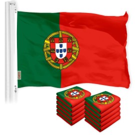 UD_Portugal Portuguese Flag 3x5 Ft 10-Pack 150D Printed Polyester By G128
