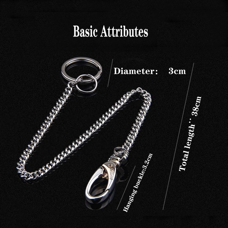 Key Chain, 38cm Long Heavy Duty Key Ring with Belt