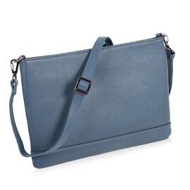 LASIEM Sacoche Men's Women's Shoulder Bag, Smartphone Pouch, Leather Bag, "Dare", Crossbody Bag, blue