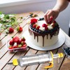 Dessert Decorating Syringe, Stainless Steel Dessert Syringe Kit Baking Tools,