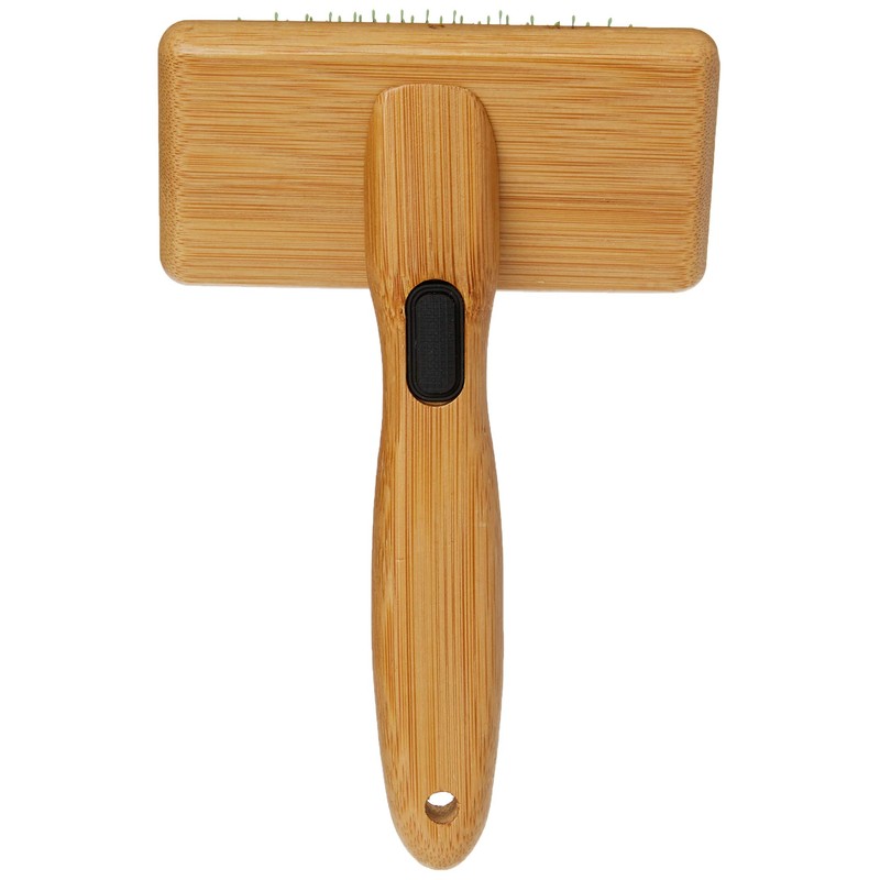 Alcott Bamboo Groom Soft Slicker Brush Medium