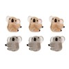 NUOBESTY Pack of 6 Plush Koala Mini Hair Clips Claw