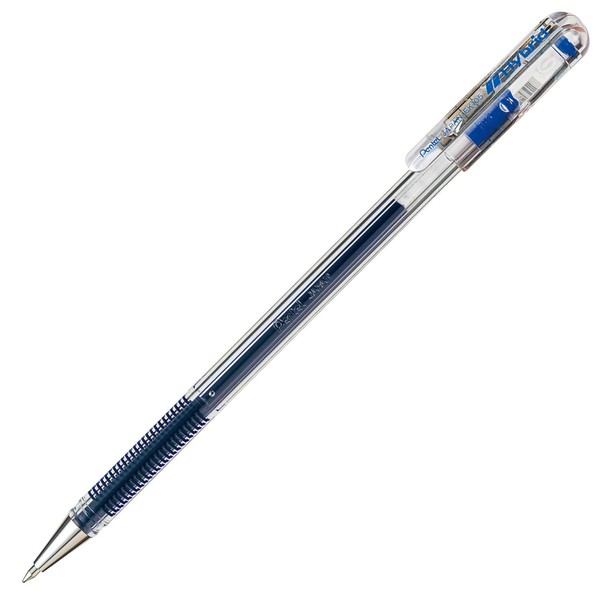 Pentel Gel Ballpoint Pen Hybrid EK105, 0.5mm Tip, Blue Ink (EK105-GC)