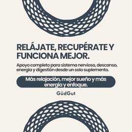 GUDGUT - Magnesio 5X PRO Bisglicinato - Citrato - Malato - L Treonato - Orotato - 120 cápsulas - 5 tipos de magnesio con cúrcuma y piperina - Apoyo pa
