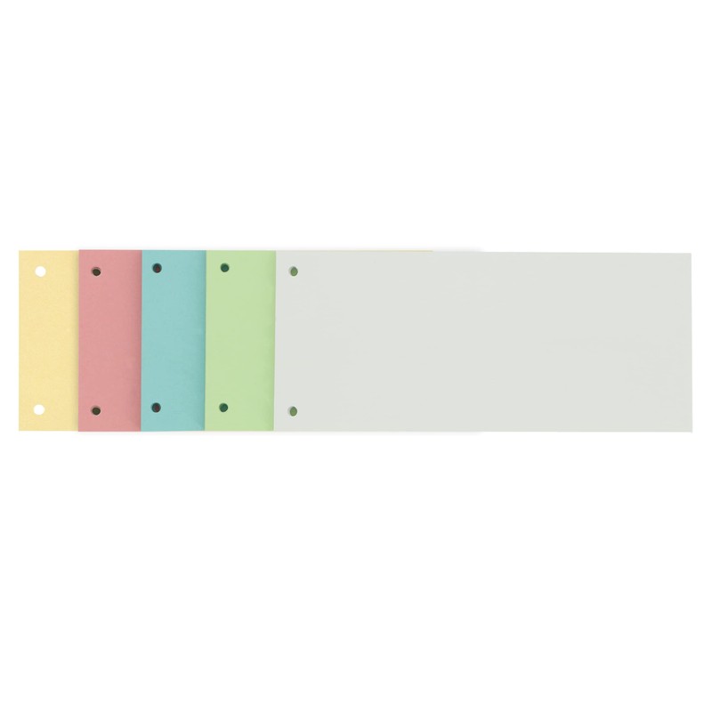 Limit Punched Cardboard Divider Strips 180gsm 5 Colours Pack of