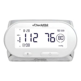 Monitor De Presin De Brazo Con Voz Usb Recargable Checkatek Blanco                                                                                    