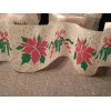 Dennison Vtg Dennison Christmas Poinsettia & Candy Cane Crepe Paper