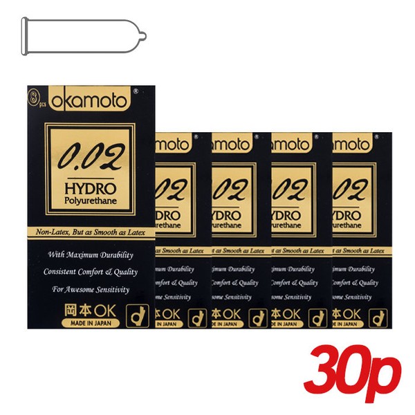 Okamoto 002 Hydro (ultra-thin) 30P adult product condom / 오카모토