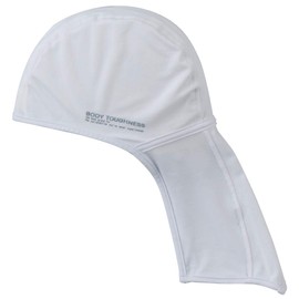 Otafuku Glove JW-613 f Body Toughness Cooling Deodorizing Power Stretch Head Cap with Cover, Skull Cap White