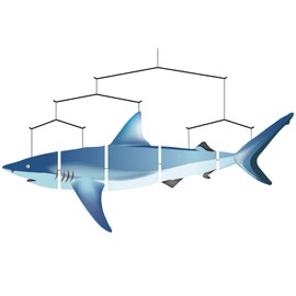 Invento Shark Hanging Mobile - Blue