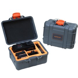 Mini Hard Case for OSMO Action 5 Pro/4/3, Large Capacity, Waterproof, Shock-Proof Portable Precise Molding Inner-Tray Carrying Case for OSMO Action 5 Pro/4/3