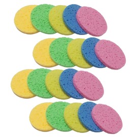 VICASKY 30 pcs Round Compressed Facial Cleansing Sponges for Makeup Removal Lightweight Absorbent Face Sponges for Daily Use Travel Friendly Skin