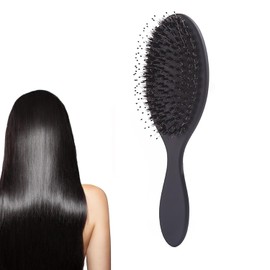 winmiya Paddle Hair Extension Brush Soft Boar Bristle Nylon Brush Detangler Hair Brush for Grooming Detangling Straightening Blowdrying and Refreshing Hair