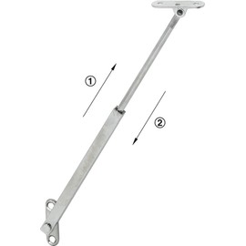 Gedotec Fall-Ex Flap Holder Chest Lid Support for Wooden Lids | Flap Fitting for Lid Height Over 450 mm | Lid Holder with Adjustable Braking Effect | 1 Piece - Flap Hinge Furniture Doors