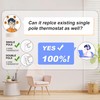 Manual Electric Baseboard Heater Thermostat for Home 120 V Only,
