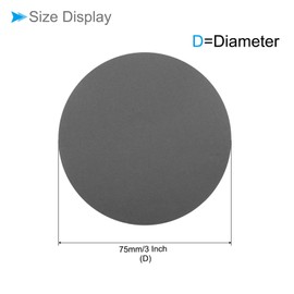 CoCud Hook and Roll Sanding Discs 3" 75mm Sandpaper 800 Grit Silicon Carbide Finishing Discs - (Applications for Wood Metal Gypsum Board) 30pcs