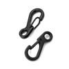 QWORK® 2.5 cm Mini Carabiner Quick Release Keyring Clip for