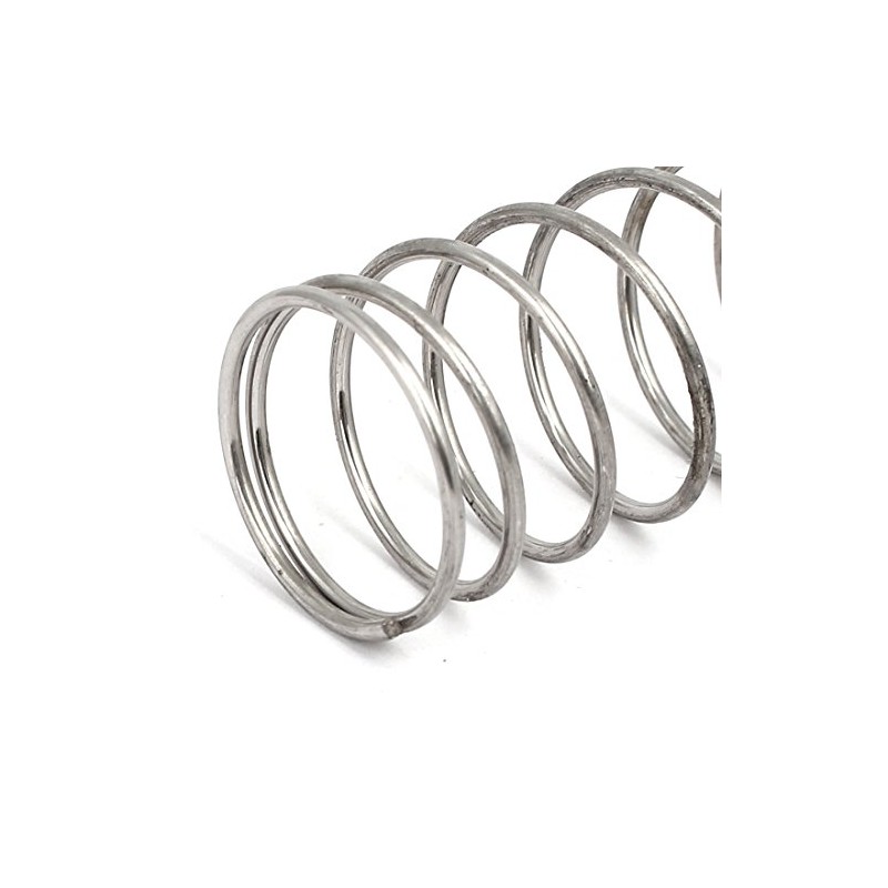 sourcingmap 1.5mmx25mmx305mm 304 Stainless Steel Compression Springs Silver Tone