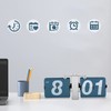 Flip Clock with High Accuracy, Retro Style Flip Desk Shelf