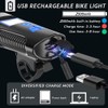 Bike Speedometer Front Light USB Rechargeable Night Light Riding Odometer