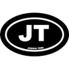 CafePress JT Joshua Tree, CA Black Euro Oval Sticker (10