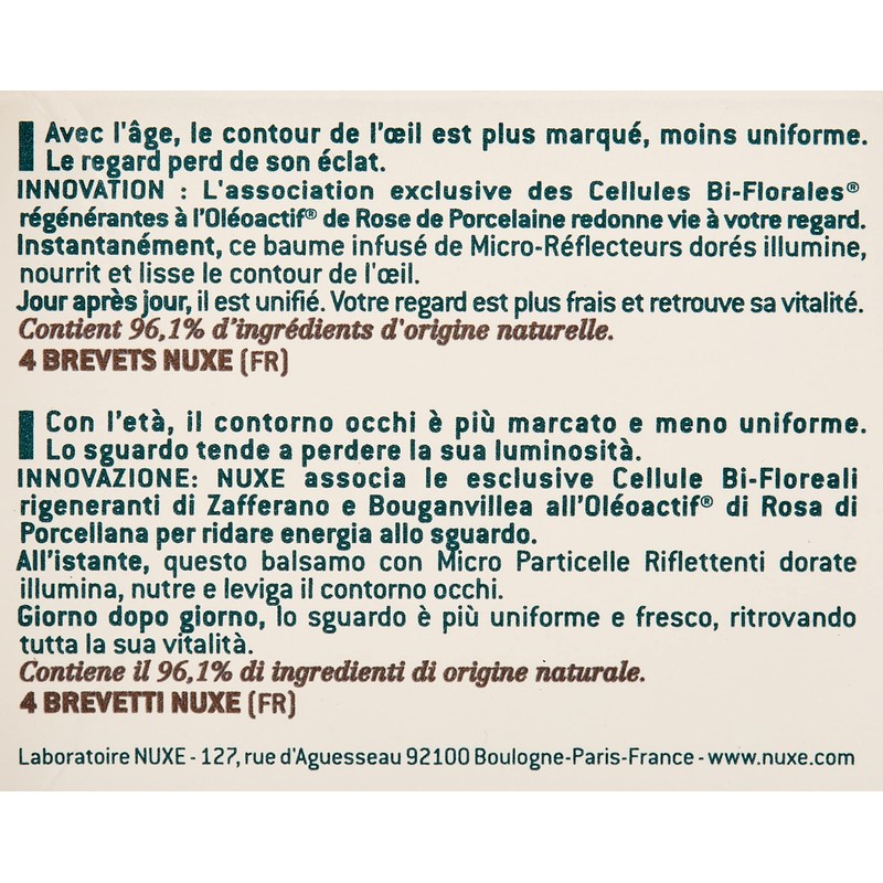 Nuxe Nuxuriance Gold Baume Reg